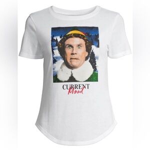 The Elf funny humorous Christmas festive holiday shirt “Current Mood” NWT XL